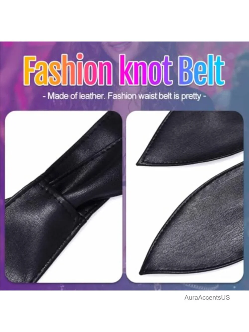Wide Leather Wrap Obi Belt Fashion Corset Belt for Dresses